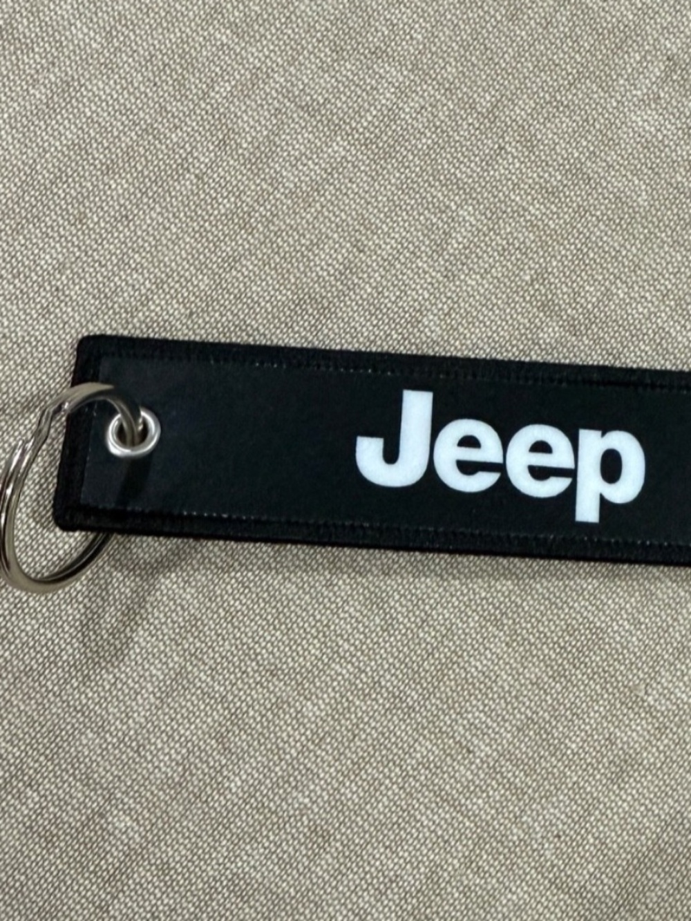 Jeep logo Jet tag keychain for keys